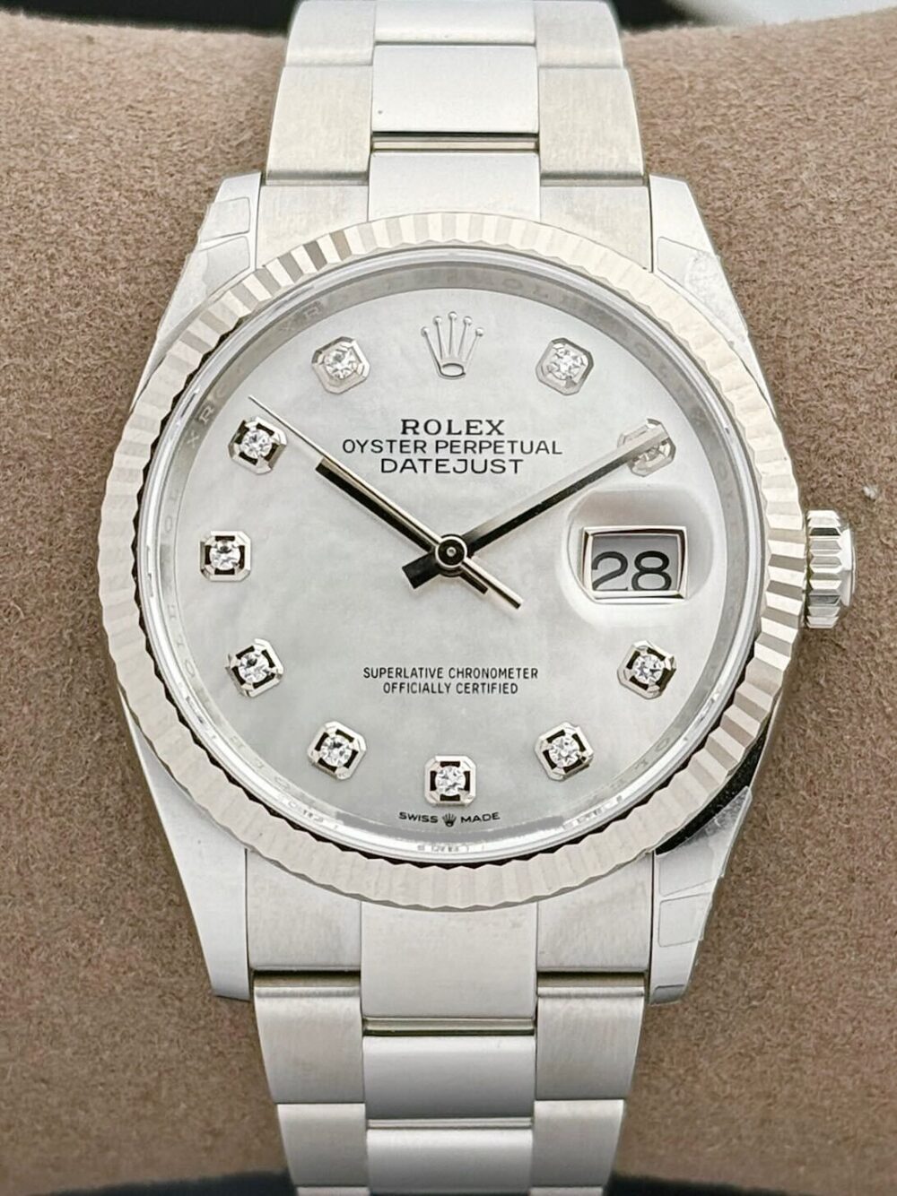 Rolex Datejust 36 MOP Mother Of Pearl Diamond Dial Fluted Oyster 126234 | 2025 | 36mm