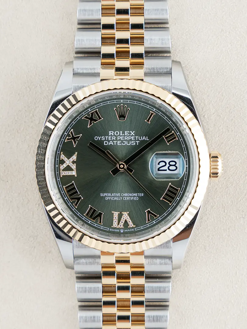 Datejust 36 “Olive Green Roman”