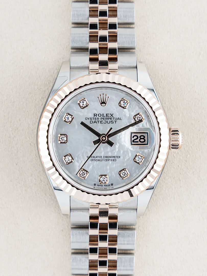 Datejust 28 “White Mother of Pearl”
