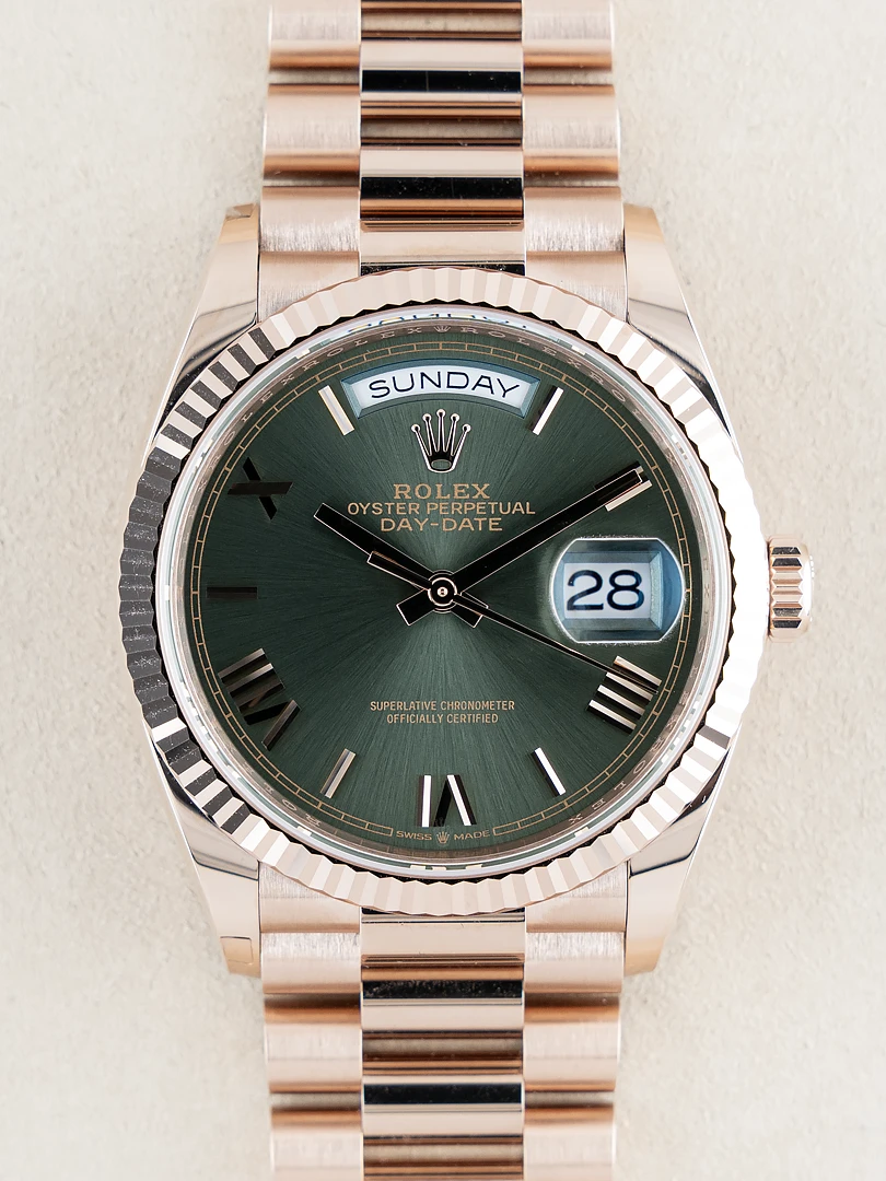 Day-Date 36 “Olive Green Roman”