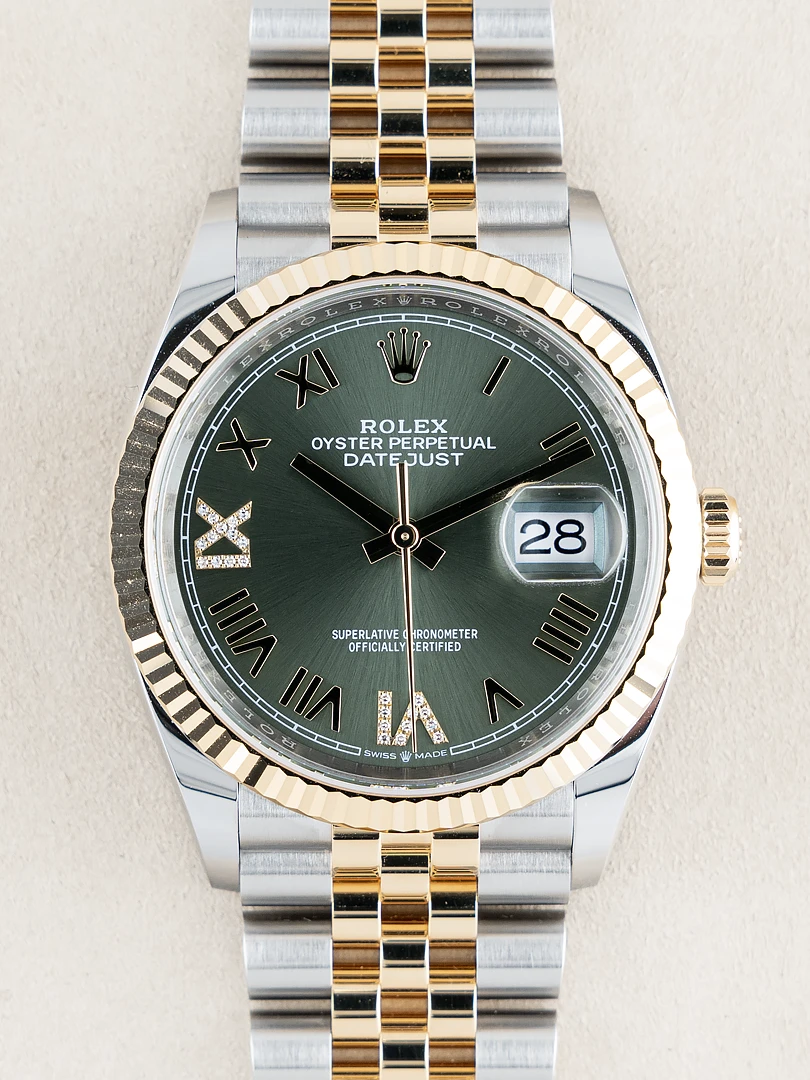 Datejust 36 “Olive Diamond Pave”
